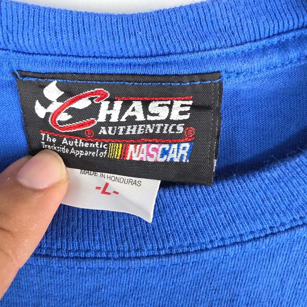 Chase Authentics NASCAR Jimmie Johnson 48 Lowes Racing Blue Graphic T-Shirt L - Picture 3 of 7